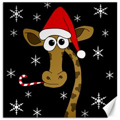 Christmas Giraffe Canvas 20  X 20   by Valentinaart