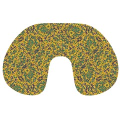 Modern Abstract Ornate Pattern Travel Neck Pillows by dflcprints