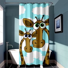 Just The Two Of Us Shower Curtain 36  X 72  (stall)  by Valentinaart