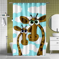 Just The Two Of Us Shower Curtain 48  X 72  (small)  by Valentinaart