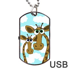 Just The Two Of Us Dog Tag Usb Flash (one Side)