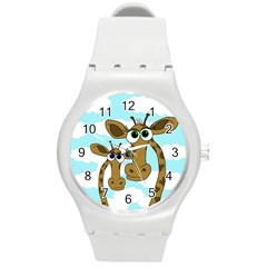 Just The Two Of Us Round Plastic Sport Watch (m) by Valentinaart