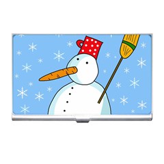 Snowman Business Card Holders by Valentinaart