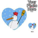 Snowman Multi-purpose Cards (Heart)  Front 1