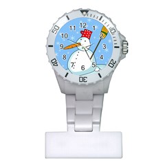 Snowman Plastic Nurses Watch by Valentinaart