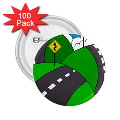 Hit The Road 2 25  Buttons (100 Pack)  by Valentinaart