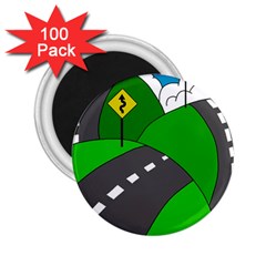 Hit The Road 2 25  Magnets (100 Pack)  by Valentinaart