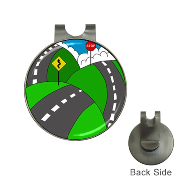 Hit the road Hat Clips with Golf Markers