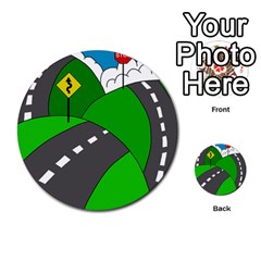 Hit The Road Multi-purpose Cards (round)  by Valentinaart