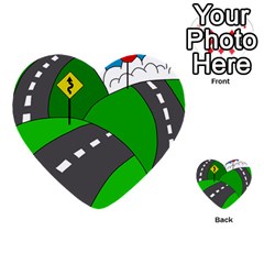 Hit The Road Multi-purpose Cards (heart)  by Valentinaart