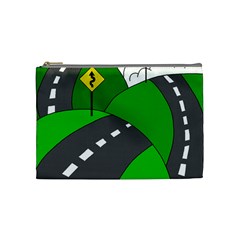 Hit The Road Cosmetic Bag (medium)  by Valentinaart