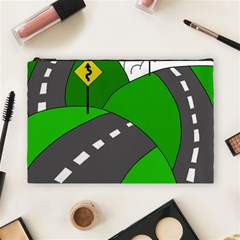 Hit The Road Cosmetic Bag (large)  by Valentinaart