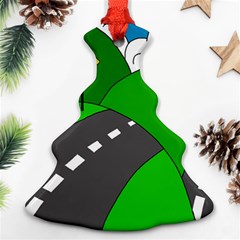 Hit The Road Christmas Tree Ornament (2 Sides) by Valentinaart