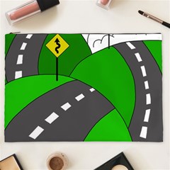 Hit The Road Cosmetic Bag (xxl)  by Valentinaart