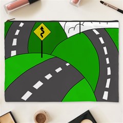 Hit The Road Cosmetic Bag (xxxl)  by Valentinaart