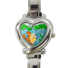 Are You Lonesome Tonight Heart Italian Charm Watch by Valentinaart