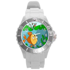 Are You Lonesome Tonight Round Plastic Sport Watch (l) by Valentinaart