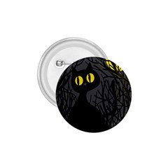 Black Cat - Halloween 1 75  Buttons by Valentinaart