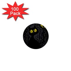 Black Cat - Halloween 1  Mini Buttons (100 Pack)  by Valentinaart