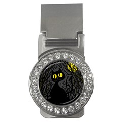 Black Cat - Halloween Money Clips (cz)  by Valentinaart