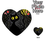 Black cat - Halloween Playing Cards 54 (Heart)  Front - Diamond7