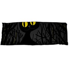 Black Cat - Halloween Body Pillow Case (dakimakura) by Valentinaart