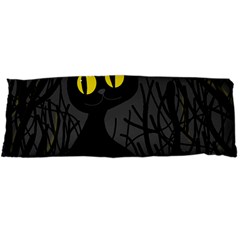 Black Cat - Halloween Body Pillow Case Dakimakura (two Sides) by Valentinaart