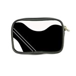 White and black abstraction Coin Purse Back