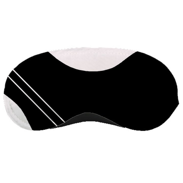 White and black abstraction Sleeping Masks