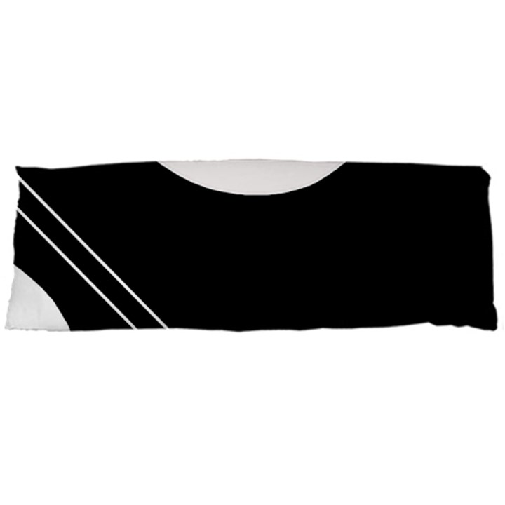 White and black abstraction Body Pillow Case Dakimakura (Two Sides)