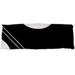 White and black abstraction Body Pillow Case Dakimakura (Two Sides) Back