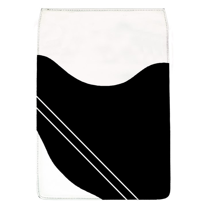 White and black abstraction Flap Covers (L) 