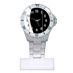 White And Black 2 Plastic Nurses Watch by Valentinaart