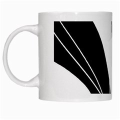 White And Black  White Mugs by Valentinaart