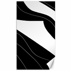 White And Black Decorative Design Canvas 40  X 72  