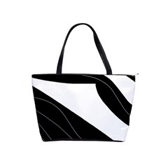 White And Black Decorative Design Shoulder Handbags by Valentinaart