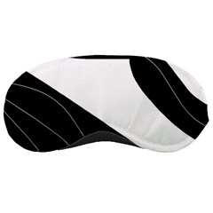 White And Black Decorative Design Sleeping Masks