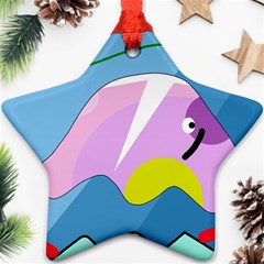 Under The Sea Star Ornament (two Sides)  by Valentinaart