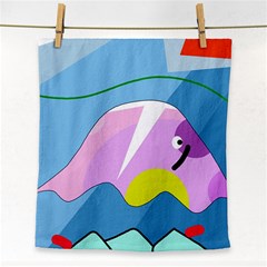 Under The Sea Face Towel by Valentinaart