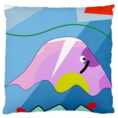 Under The Sea Standard Flano Cushion Case (one Side) by Valentinaart