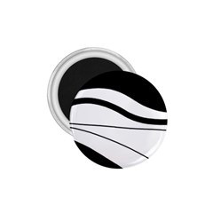 White And Black Harmony 1 75  Magnets by Valentinaart