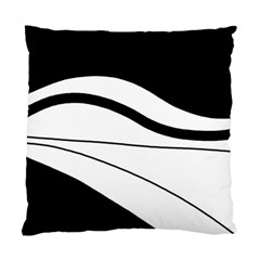 White And Black Harmony Standard Cushion Case (two Sides) by Valentinaart