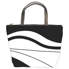 White And Black Harmony Bucket Bags by Valentinaart