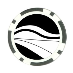 White And Black Harmony Poker Chip Card Guards (10 Pack)  by Valentinaart