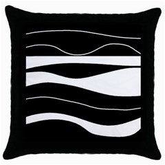 Black Light Throw Pillow Case (black) by Valentinaart