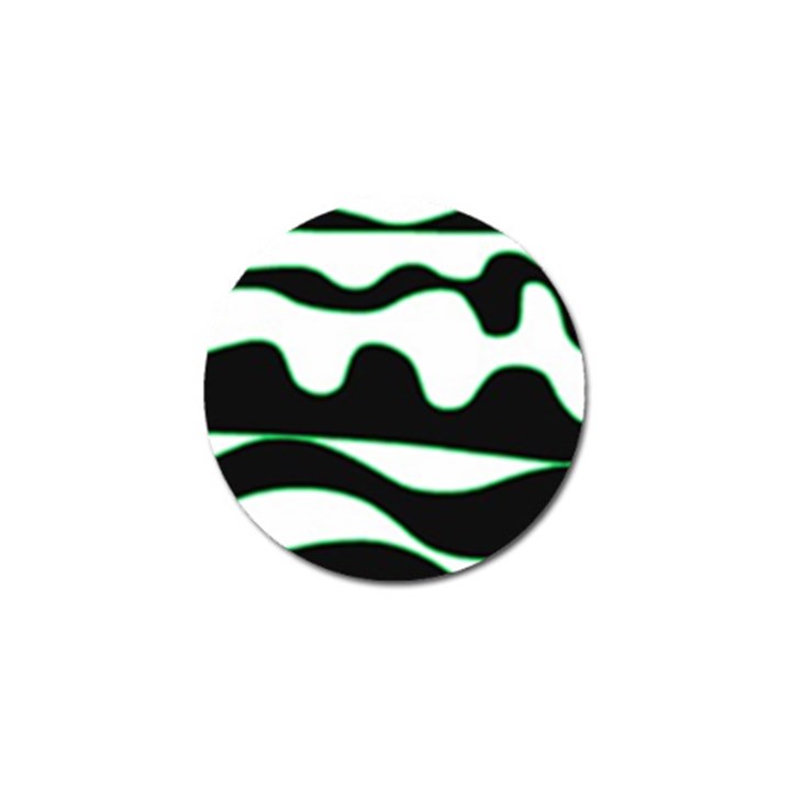 Green, white and black Golf Ball Marker