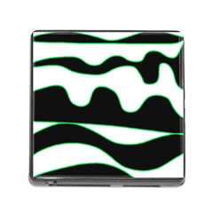 Green, White And Black Memory Card Reader (square) by Valentinaart