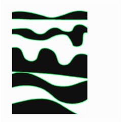 Green, White And Black Large Garden Flag (two Sides)