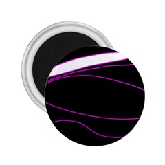 Purple, white and black lines 2.25  Magnets