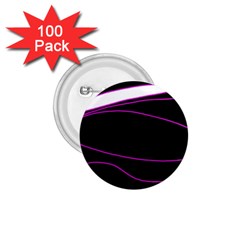 Purple, white and black lines 1.75  Buttons (100 pack) 